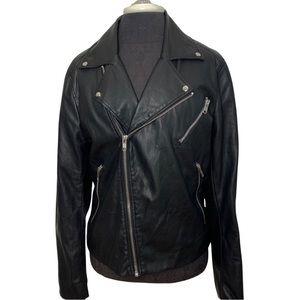 H&M Moto Style Faux Leather Jacket (M)